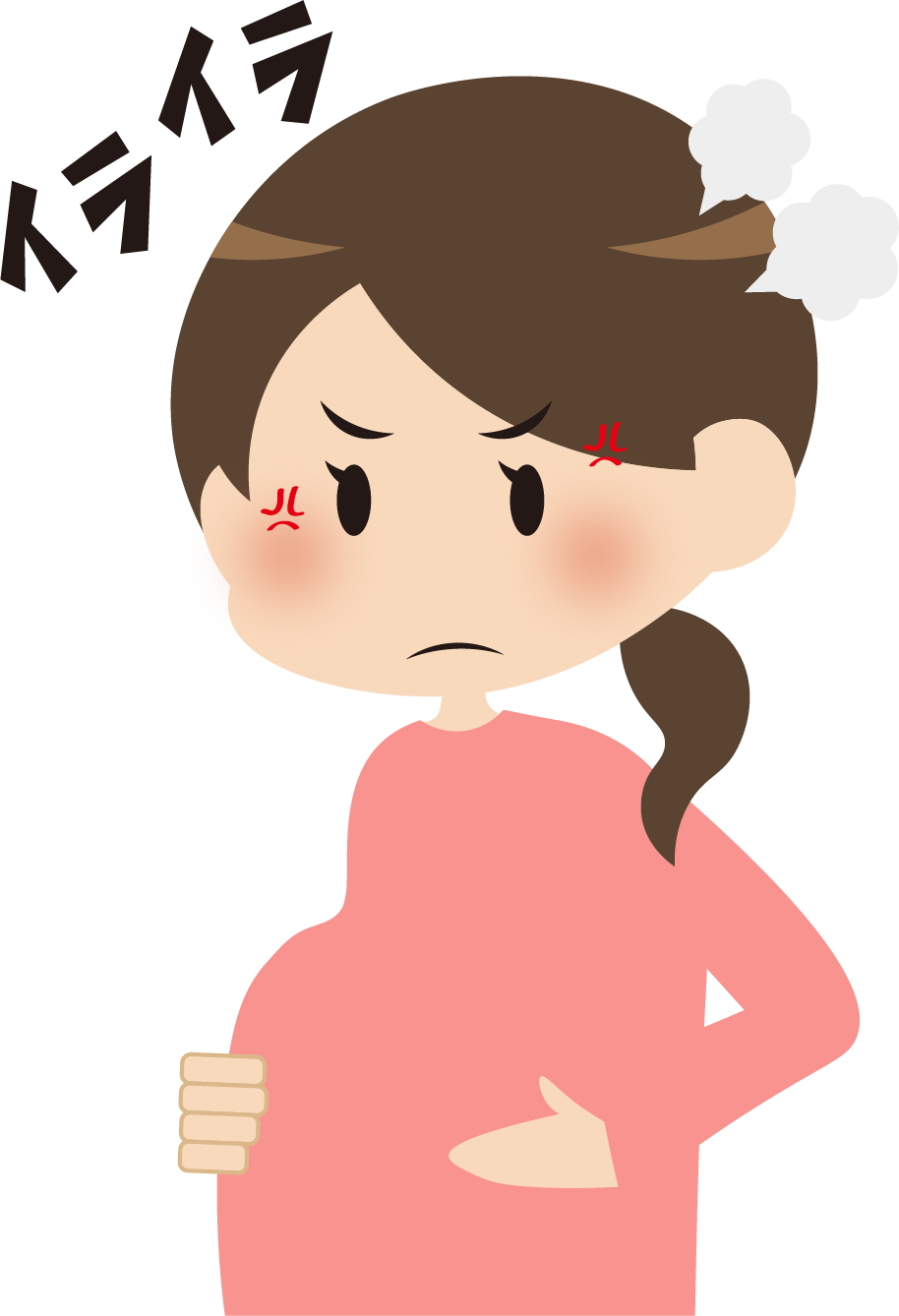 イライラしている妊婦