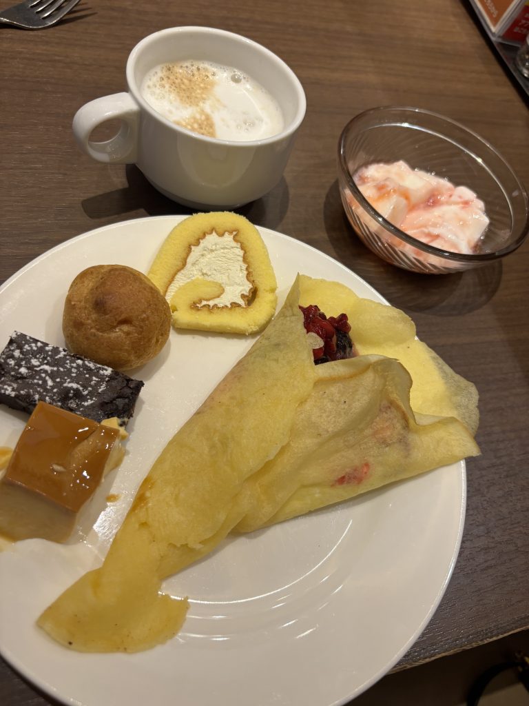 妊娠後期に行ったビュフェの食事写真