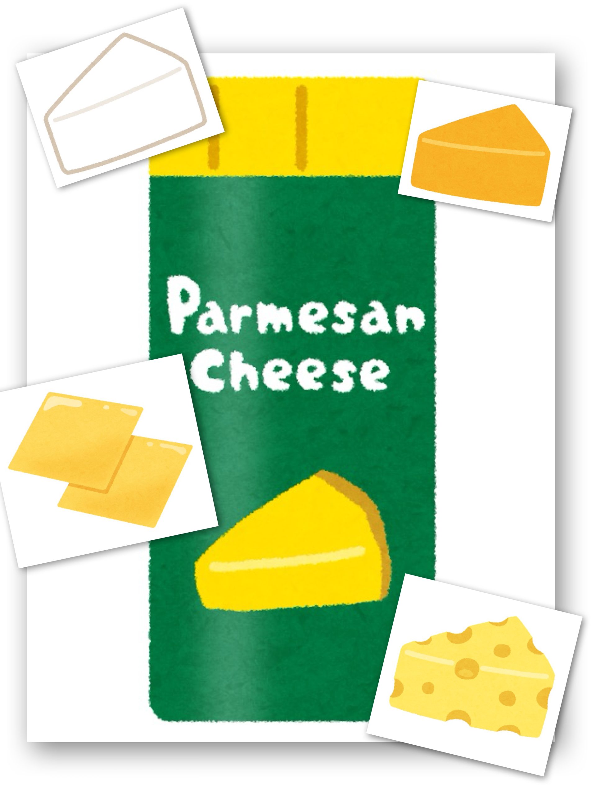 色々なチーズのイラスト