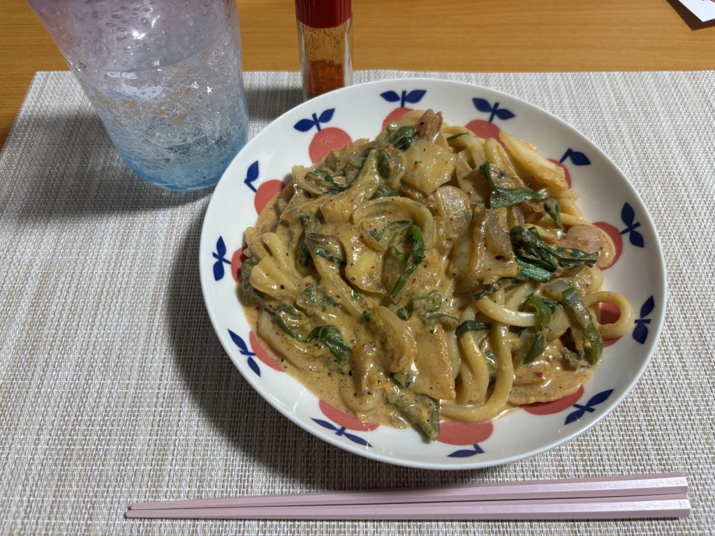 キムチクリームうどん