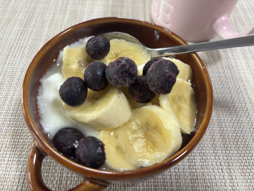 バナナブルーベリーヨーグルト