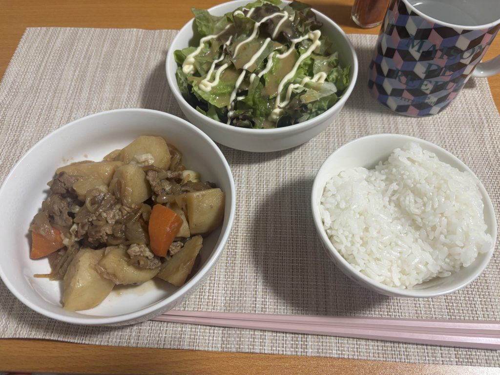 肉じゃが定食