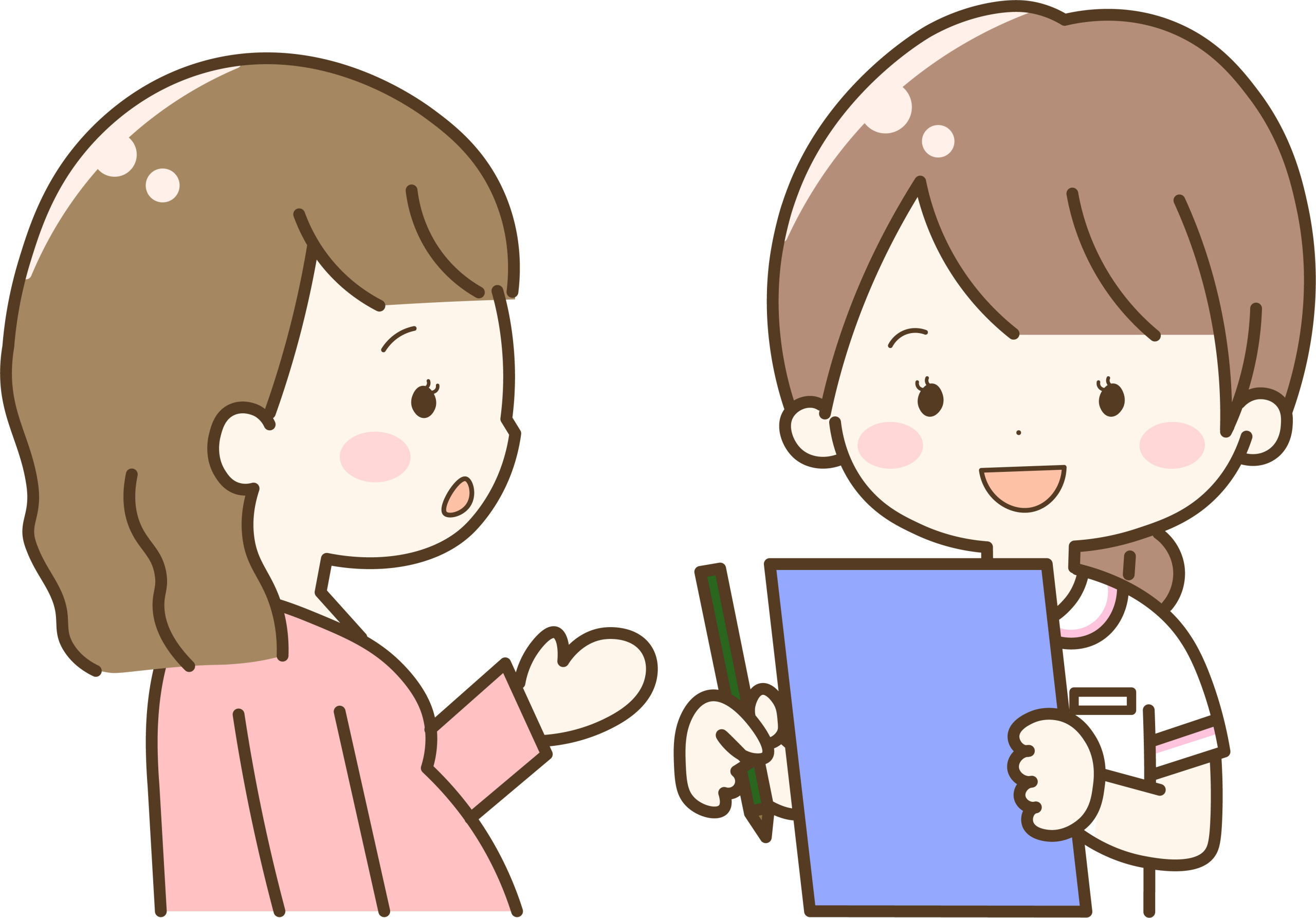 助産師に相談する妊婦